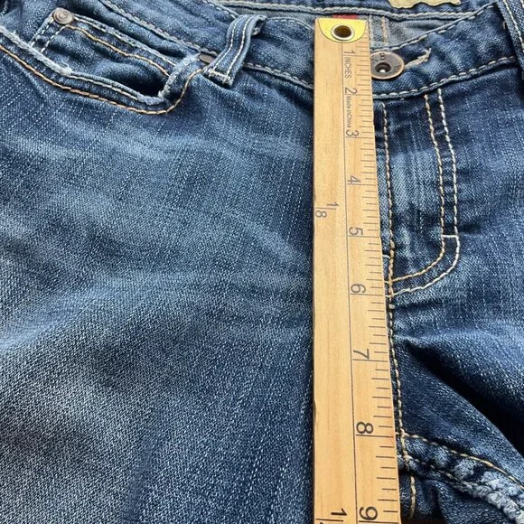 BKE Womens 28 Libby Stretch Bootcut Denim Jeans Y2K Low Rise Western - Picture 9 of 15